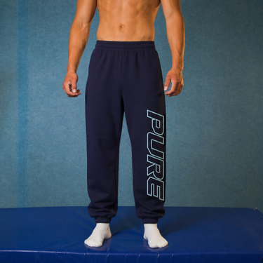 Pure Essentials Graphic Sweatpants Navy – Jogginghose für Gymnastik-Training